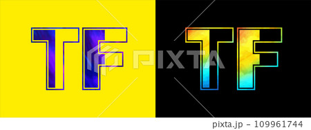 Unique TF letter logo Icon vector template. Premium stylish alphabet logo design for corporate business 109961744