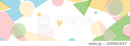 背景素材_ラフなメンフィス柄 109962687