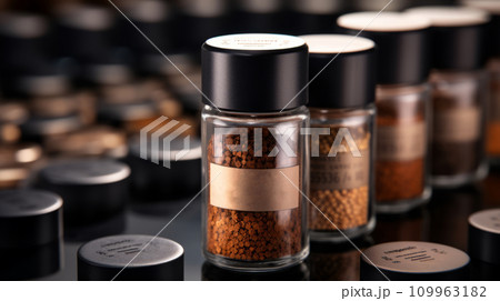 a bread production line in a factory, showing freshly baked bread rolls on a conveyor belt, with other machinery and equipment in the background.Background AI generated 109963182