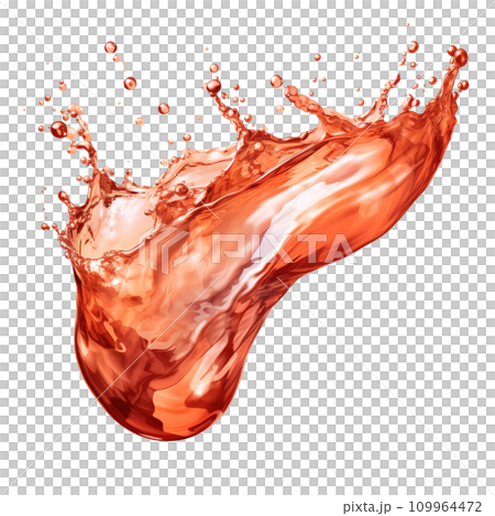 Refreshing cola drink with fizzy bubbles, featuring a lively splash on a clear background, perfect for summer refreshment, food and drink background, Ai generative Refreshing cola drink with fizzy bubbles, featuring a lively splash on a clear background, perfect for summer refreshment, food and drink background, Ai generative 109964472