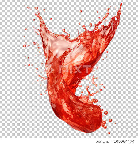 Refreshing cola drink with fizzy bubbles, featuring a lively splash on a clear background, perfect for summer refreshment, food and drink background, Ai generative 109964474