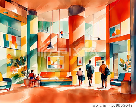 lounge of an airport Interior  109965048
