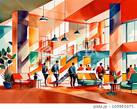 lounge of an airport Interior lounge of an airport Interior 109965075