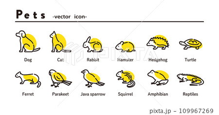 動物 アイコン イラスト セット 動物 アイコン イラスト セット 109967269
