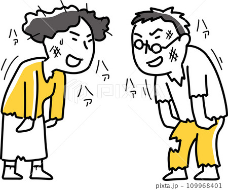 ボロボロになるまで喧嘩した男女 109968401