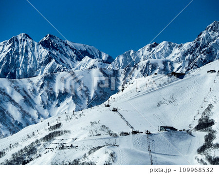 八方尾根スキー場と北アルプス 八方尾根スキー場と北アルプス 109968532