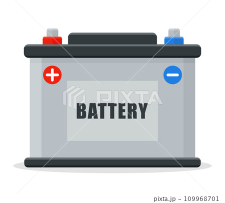 car battery flat design isolated car battery flat design isolated 109968701