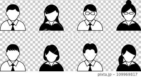 フォーマルな男女のアバターセット 109969817