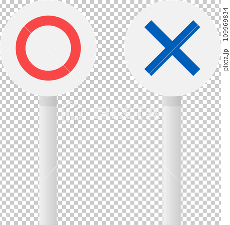 Simple circle and cross tags Simple circle and cross tags 109969834
