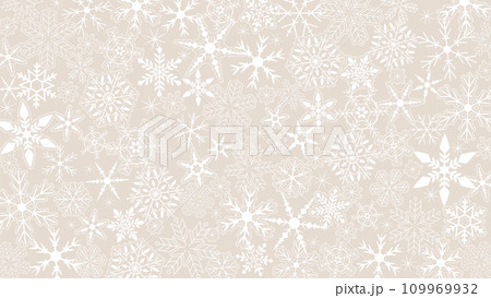 雪の結晶のパターン背景 雪の結晶のパターン背景 109969932