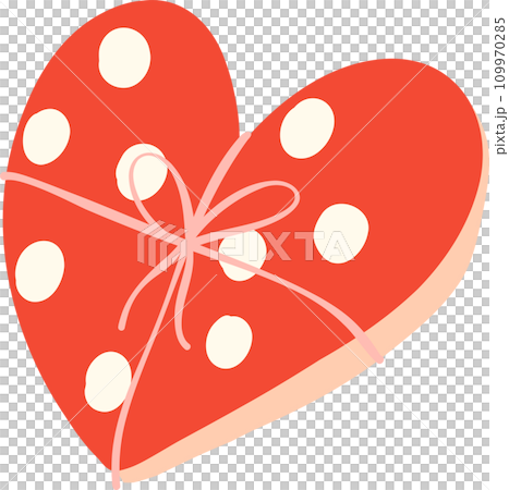Cute Valentine heart gift box illustration Cute Valentine heart gift box illustration 109970285