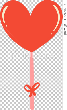 Cute Valentine heart candy lollipop illustration Cute Valentine heart candy lollipop illustration 109970293