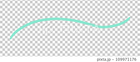 輕輕彎曲的手繪線條-簡約時尚的塗鴉裝飾素材 109971176