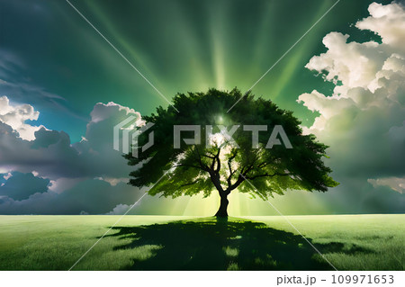 一本の木　逆光　2 109971653