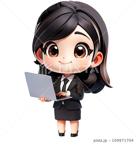 Businesswoman use device netbook online communicate 109971704