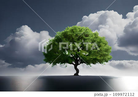 一本の木 水平線 4 一本の木 水平線 4 109972112