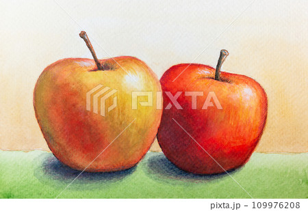 Still life with two apples 109976208