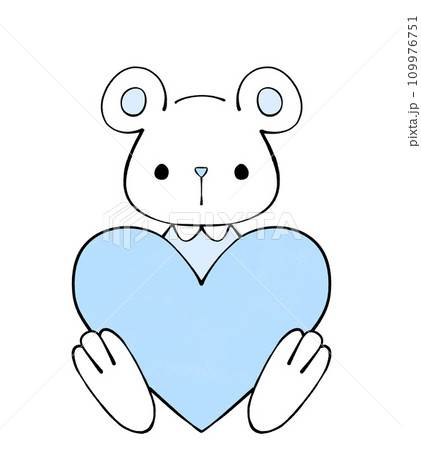 ハートを持った白くま ハートを持った白くま 109976751