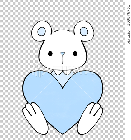 ハートを持った白くま ハートを持った白くま 109976751