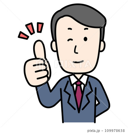 いいねをするビジネスマン いいねをするビジネスマン 109978638