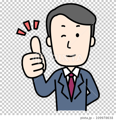 いいねをするビジネスマン いいねをするビジネスマン 109978638