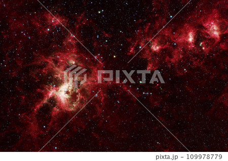 Red cosmic nebula. Elements of this image furnished by NASA Red cosmic nebula. Elements of this image furnished by NASA 109978779