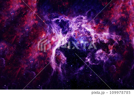 Blue space nebula with stars. Elements of this image furnished by NASA Blue space nebula with stars. Elements of this image furnished by NASA 109978785