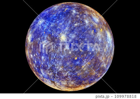 Planet Mercury. Elements of this image furnished by NASA Planet Mercury. Elements of this image furnished by NASA 109978818