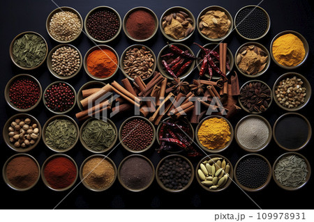 Various spices. Generative AI 109978931