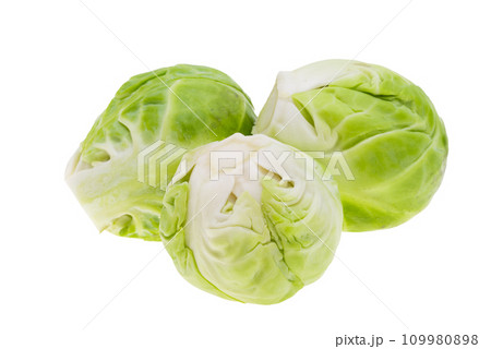 Brussels sprouts isolated Brussels sprouts isolated 109980898
