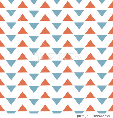 Triangle hand drawn seamless pattern 109982759