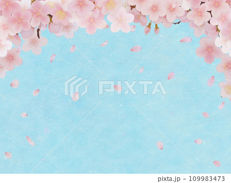 シンプルな満開の桜のイラスト 109983473
