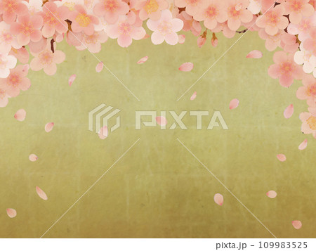 シンプルな満開の桜のイラスト 109983525