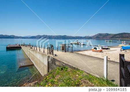 ボート乗り場　田沢湖 109984185