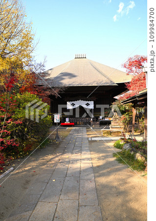 多聞院毘沙門堂　紅葉の季節　所沢市　 109984700