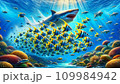 サメに襲われた魚たち 109984942