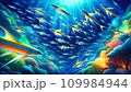 青い海とトビウオたち 109984944