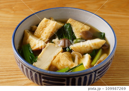 厚揚げと小松菜の煮物 109987269