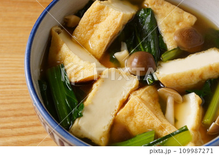 厚揚げと小松菜の煮物 109987271
