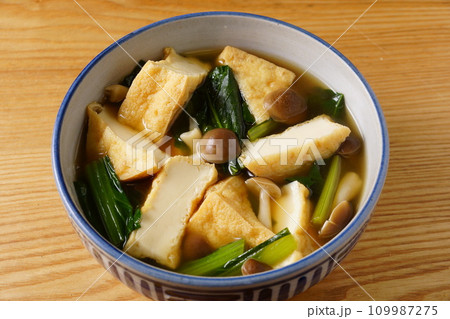 厚揚げと小松菜の煮物 109987275