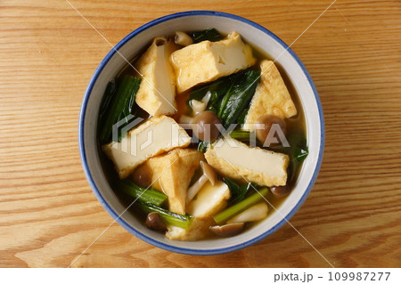 厚揚げと小松菜の煮物 109987277