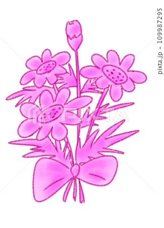 春に咲く花の花束 109987295