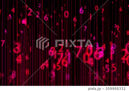 数字　乱数　ナンバー　ランダム　羅列　CG　背景　壁紙 109988332