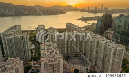Nov 18 2023 the cityscape of Kwun Tong, Hong Kong 109988626