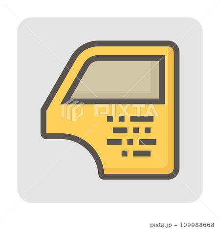 Car paint damage vector icon design, 48x48 pixel perfectand editable stroke. Car paint damage vector icon design, 48x48 pixel perfectand editable stroke. 109988668