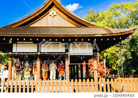 京都市北区上賀茂本山の上賀茂神社 外幣殿(馬場殿) 京都市北区上賀茂本山の上賀茂神社 外幣殿(馬場殿) 109990488
