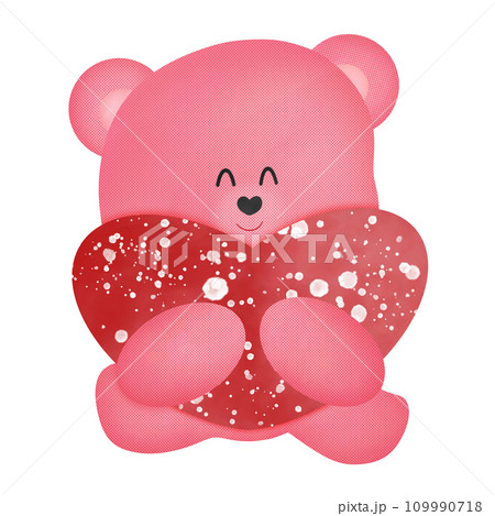 bear with heart のイラスト素材 [109990718] - PIXTA