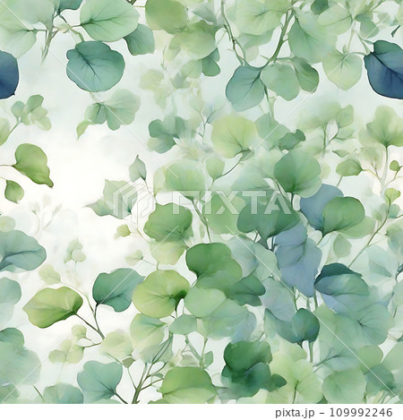 Watercolor Flower Background Tile, Generative AI 109992246