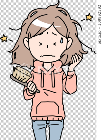 Woman whose hair does not fit Woman whose hair does not fit 109992592