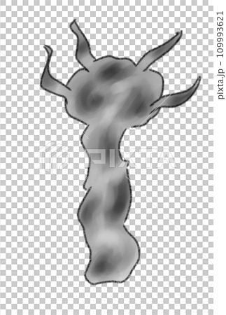 Illustration of a vikin with horns 109993621